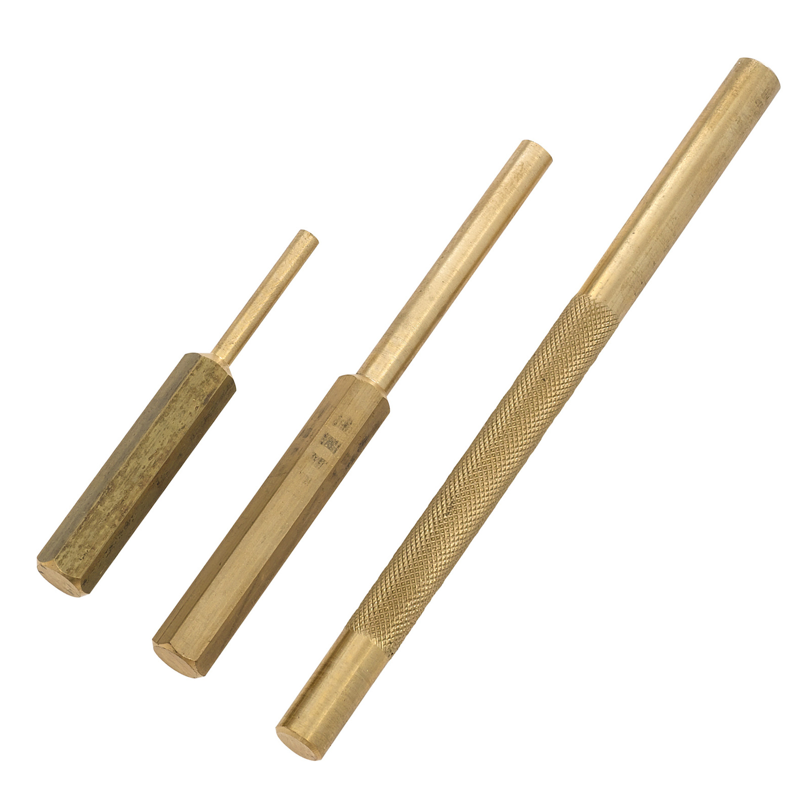 Toledo 3 Piece Brass Pin & Drift Punch Set 301488
